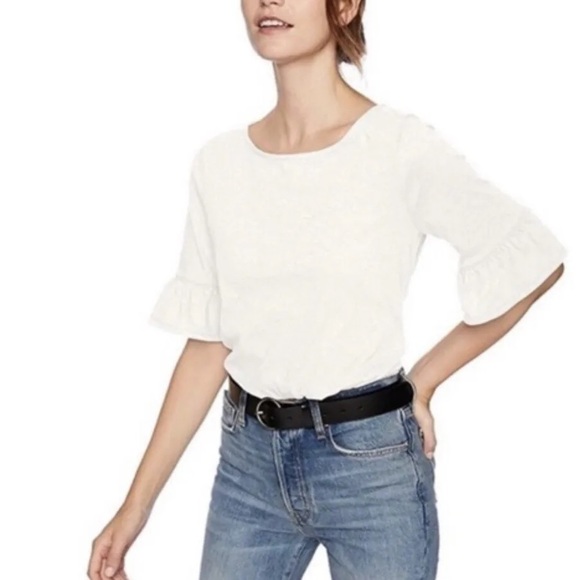 J. Crew Tops - Women’s Beautiful J. Crew 3/4 Bell Sleeve Cream Top— Size Large